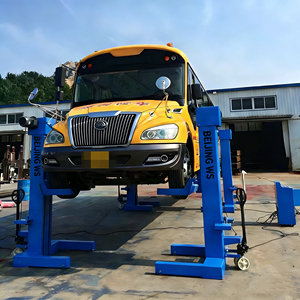 Elevador móvil de 4 postes de alta resistencia con certificación CE para mantenimiento y <span class=keywords><strong>reparación</strong></span> de autobuses y camiones comerciales - Product Image 4