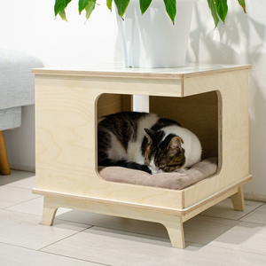 Luxury Solid <b>Wood</b> Pet <b>House</b> and Furniture Modern Floral Climbing Rack Button Closure Dog <b>House</b>-Wholesale Retail - Product Image 2