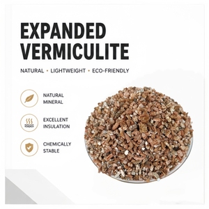 Vermiculite expansée de qualité supérieure 5-8 mm |   Granulés d'isolation thermique pour l'acier fondu des aciéries, pour la couverture à chaud - Product Image 1