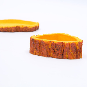 Bols pour animaux de compagnie en résine imitation écorce SKF01 rustique rétro jardinières lézard Reptile <span class=keywords><strong>bassin</strong></span> à boire - Product Image 6