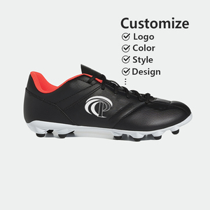 Scarpe da <span class=keywords><strong>Calcio</strong></span> in Pelle Personalizzate OEM per Uomo, Leggere e Traspiranti, Modello Basso per Allenamento su Erba Artificiale, Adatte a Tutte le Stagioni - Product Image 5