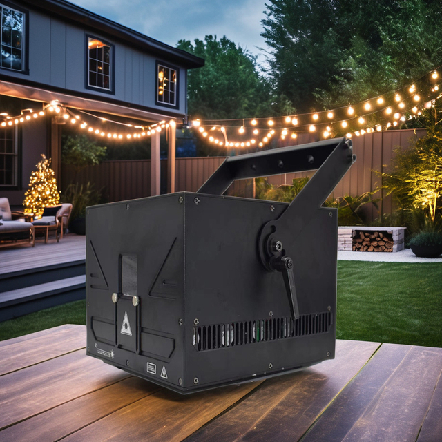 High Quality 15W RGB Animation Laser Light Projector Beam Effect Sky Text Projector for Large Concert Stage Events