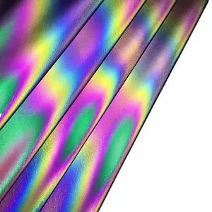 Hi Vis 100% Polyester Reflective Jacket Fabric For Fashion Clothes Fabric Glow At Night Reflective Fabric Colored For Sewing