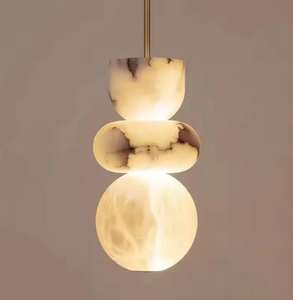 Nuevas Lámparas Colgantes LED <span class=keywords><strong>de</strong></span> Mármol Modernas y Minimalistas <span class=keywords><strong>de</strong></span> Diseño <span class=keywords><strong>Español</strong></span> para Estudio, Bar, Dormitorio y Mesita <span class=keywords><strong>de</strong></span> Noche - Product Image 1