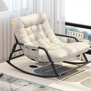 Poltrona Reclinabile Doppia a Dondolo Moderna per Adulti, per Balcone, Soggiorno, <span class=keywords><strong>Camera</strong></span> da Letto, Divano Relax in Metallo per Casa - Product Image 1
