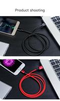 Cable USB 2.0 Tipo-C de Alta Calidad, Trenzado de Nailon de 0.25M, Carga Rápida de 2.4A para iOS y para Uso en Computadoras con Material de Cobre Puro