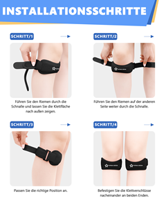 Rodillera Ajustable con Soporte de Gel para Alivio del Dolor de Tendones, Uso Deportivo - Product Image 5