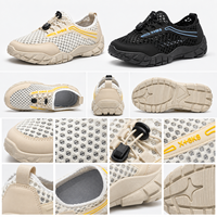 Chaussures de randonnée respirantes pour hommes en maille ajourée, séchage rapide, antidérapantes, à semelle épaisse, pour la marche en extérieur