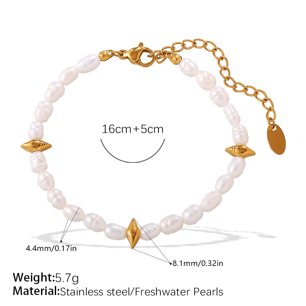 SL440WEG Pulsera de perlas de agua dulce