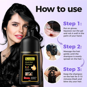 Joynna แชมพูย้อมผม5 in 1แชมพูสมุนไพรย้อมสี<span class=keywords><strong>ผม</strong></span>นุ่มลื่นผลิตจากแอมโมเนีย500มล. ติดฉลากส่วนตัว - Product Image 2