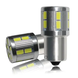 完美发光二极管BA9S 3030 12 SMD BAX9S BAY9S 12V 24V H6W T11 T4W H21W灯泡间隙灯白光灯960Lm