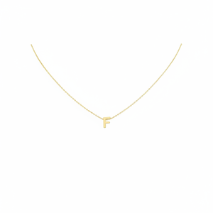 Azuris 925 plata esterlina tridimensional letra F fino colgante collar Turquía origen - Product Image 2