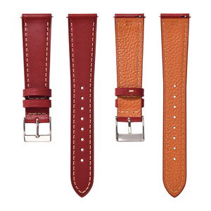 Bracelet de <span class=keywords><strong>montre</strong></span> JUELONG en cuir pleine fleur tanné végétal fait main, à dégagement rapide, patine vintage, effet vieilli - Product Image 3