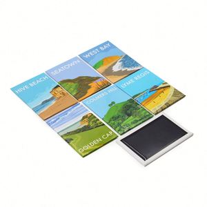 Imán de nevera de hojalata de 80*53 mm para decoración del hogar personalizada, estilo artístico vintage, imagen magnética cultural para congelador - Product Image 5