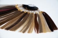 Échantillons d'anneaux de couleur de cheveux humains personnalisés Palette de couleurs de base Tableau d'échantillons de cheveux comprenant une vague de corps Kinky Straight Silky Regular Wave