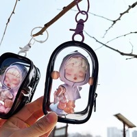 Kamcity Transparent Boîte Mystère Porte-clés Sac Mallette De Rangement Organisateur Boîte De Rangement Pochette Porte-clés Portefeuille Épaissir Jouet Poupée Cadeaux Sac
