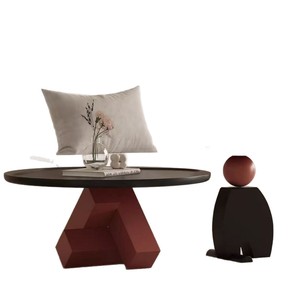 Wan Yusen <b>Coffee</b> <b>Table</b> Set Round Tempered Glass Nesting Living Room Designer Home Furniture - Product Image 4