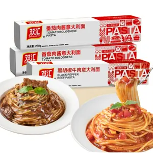 Heißer Verkauf Großhandels preis Pasta Spaghetti 260g Tomaten und schwarzer Pfeffer Bolognese
