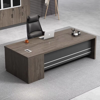 Silla de escritorio de oficina individual grande moderna, muebles de ordenador de madera para gerente simple, comedor para el hogar