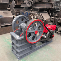 Nouveau mini broyeur diesel 1 tonne concasseur à mâchoires séparateur de minéraux pour usine de fabrication