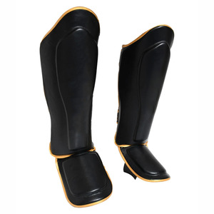 Nouveauté : Protège-tibias en cuir de haute qualité, protection professionnelle, fermeture auto-agrippante, dernier design, fabriqués en cuir. - Product Image 3