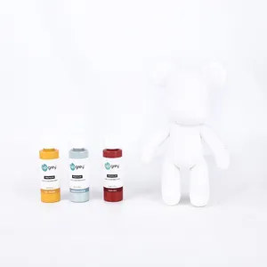 DIY Fluid Bear Painting Kit Teddy Bear Violent Bear Creative Home Decoration Handmade Doll For Birthday Gift