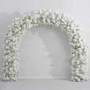 Düğün sahne yapay hilal çiçek sıra düzenleme masa çiçek topu bitmiş T sahne yol kurşun düğün kemer dekor çiçek