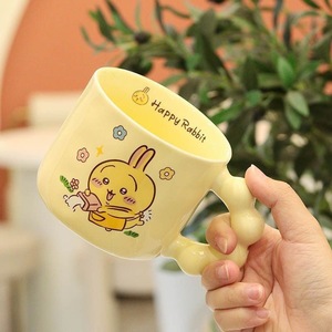 Taza de Cerámica con Forma de Mantequilla, Linda, con Tapa y Cuchara, Regalo de Cumpleaños de Alta Calidad, Recuerdo para Actividades de Apertura - Product Image 4