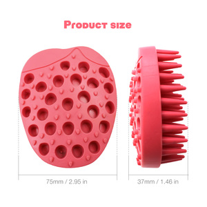 לוגו מותאם אישית sot גומי עיסוי ו רחצה מברשת לכלב וחתול - Product Image 6