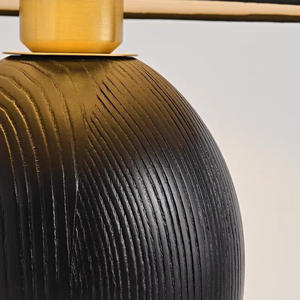 Lampe de table vintage japonaise du milieu du siècle dernier - 330 mm - Bois de frêne naturel - Lampe de chevet LED pour salon et chambre à coucher - Product Image 6