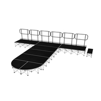 Vente flash - Scène pliante en aluminium pour école, scène portable pour chœur