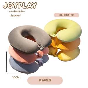 Almohada de Viaje en Forma de U, Cómoda, de Algodón y Poliéster, con Logotipo Personalizado, Función de Refrigeración, Portátil para Coche y Oficina - Product Image 1