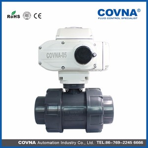 Válvula de Bola Motorizada de PVC COVNA, Tipo Doble Conexión, 4-20mA, 1/2 - Product Image 3