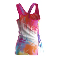 Gilet Athlétique Léger pour Femme, Impression Néon par Sublimation, Anti-Odeur, Idéal pour l'Entraînement Estival
