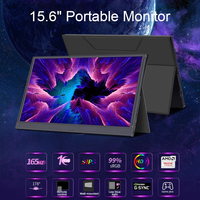Moniteur portable de jeu de 15,6 pouces 165 Hz avec interface Type-C, 99% SRGB, écran IPS 300 cd/m²
