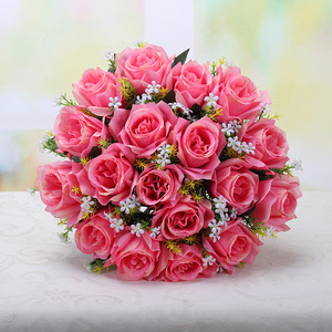Ramo de rosas artificiales económicas de 18 cabezas para la <span class=keywords><strong>novia</strong></span> para Pascua Navidad y ocasiones de regreso a la escuela - Product Image 5