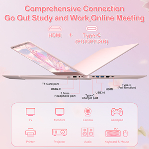 Computadoras portátiles rosas Pantalla HD de 15,6 pulgadas Computadora portátil Quad Core 12th Alder Lake N150 12GB RAM 128GB ROM Notebooks <span class=keywords><strong>Pc</strong></span> - Product Image 4