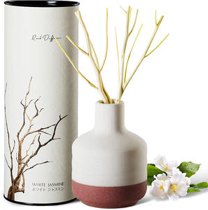 Difusor <span class=keywords><strong>de</strong></span> caña líquida <span class=keywords><strong>de</strong></span> cerámica para aromaterapia, paquete personalizado/tamaño/color <span class=keywords><strong>de</strong></span> retales, sin <span class=keywords><strong>fuego</strong></span> - Product Image 3