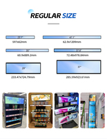 Écran LCD ultra-large étiré VETO 23.1 24 29 35 37.8 47.1 pouces, lecteur publicitaire réseau Android pour magasin de détail