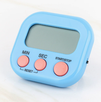 Minuteur de cuisine compact de marque originale avec interrupteur d'alimentation, rappel électronique et chronomètre