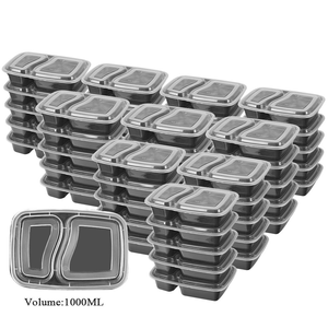 2-6 Compartment Plastic Disposable Food Packaging Boxes For Fast Food Plastic Packaging Box For Food