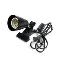 Support lumineux pour Reptile à pince, en céramique, pince, fixation pour lampe chauffante