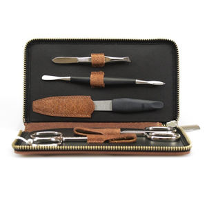 Hot Sell 2026 Professional 12 Pcs Stainless Steel Scissors Nail Care Kit Manicure Pedicure Grooming Set with Red Travel Case - Product Image 6