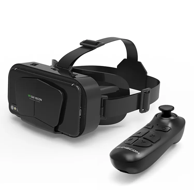 VRshinecon Box Upgraded Virtual Reality HD Smart Glasses Mobile 3D Glasses headset for 3.5-7.2 Inch smartphone