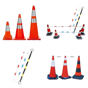 Señales de tráfico reflectantes de aluminio para seguridad vial, señal de advertencia de parada, cono de tráfico, tope de velocidad, tope de rueda. - Product Image 4
