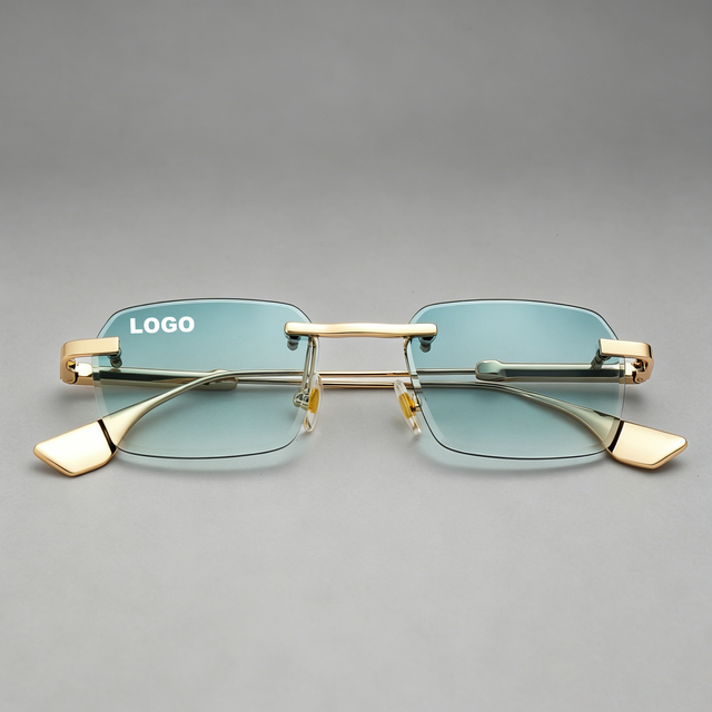 Lbashades 3604 Classic Retro Sunglasses Men OEM ODM Metal Frame Sunglasses Rimless Nylon Uv400 Protection Sunglasses Women