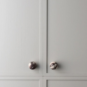 Saidkocc sang trọng calacatta đá cẩm thạch Cửa Ngăn kéo núm d4cm/6cm hình cầu Phong cách cổ điển đồ nội thất xử lý knobs phòng ngủ bên ngoài - Product Image 4