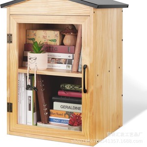 Outdoor Wooden <b>Book</b> <b>Box</b> Multifunctional Storage For Community Courtyard School - Product Image 5