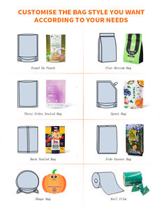 Bolsa de Plástico de 1 kg para Empacar Bolsas de Sellado Térmico de Papel de Aluminio, Bolsa de Embalaje de Metal de Grado Alimenticio para Alimentos Secos, Bolsa con Fuelle Lateral - Product Image 4