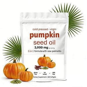 Koudgeperste Maagdelijke Pompoenzaadolie Softgels Prostaat & Blaas Ondersteuning OEM Aangepaste Fabrikant Mannelijke Gezondheid Private Label - Product Image 1